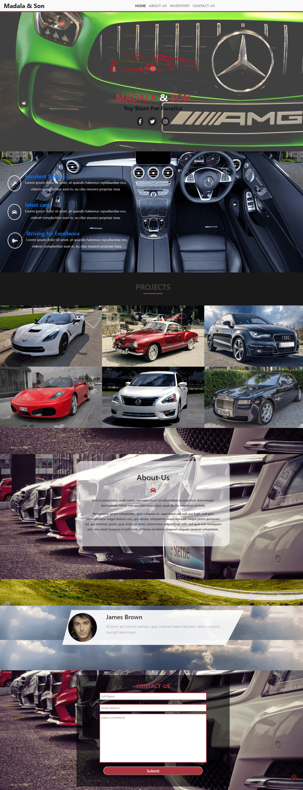 Car-Dealer-Web Template Full-Page